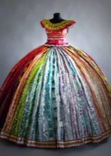 Dress from candy wrappers