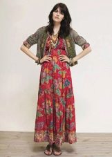 Hipiško stiliaus sarafano suknelė