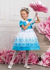 Modré spoločenské šaty pre dievčatá