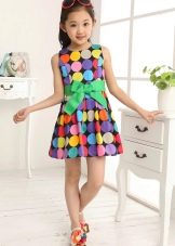 Ljetna haljina za djevojčice s geometrijskim printom