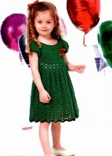 Letné pletené šaty pre dievčatá vo veku 6 rokov