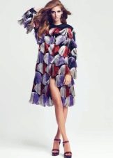 שמלה צבעונית אופנתית לעונת סתיו-חורף 2016