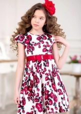 Elegantiška trumpos spalvos suknelė mergaitei