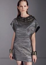 mala haljina od srebrnog brokata