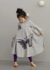 Robe longue en tricot pour fille