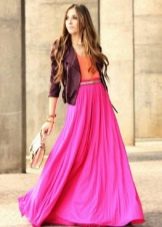 ružičasta ljetna suknja do poda