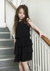 Sukienka koktajlowa dla dziewczynek czarna
