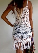 Fringed knit dress