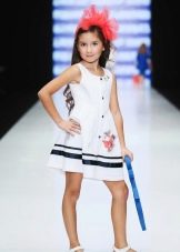 šaty pro dívku 5 let v námořním stylu