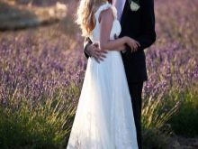 Lavendel trouwjurk