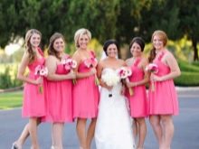Hot Pink Bridesmaid Dresses