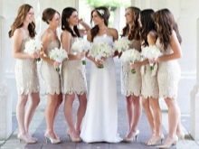 Beige Bridesmaid Dresses