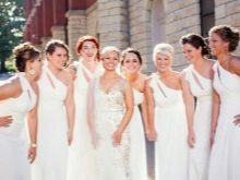 Mga White Bridesmaid Dresses