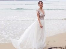 فستان زفاف آنا كامبل 2016 مع ديكور على الصدر