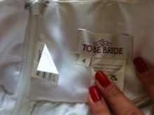 Etichetta del vestito da sposa