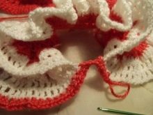 Pletení šatů s jhem pro dívky 1-3 roky - krok 6