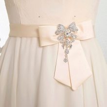 Schleife und Accessoires für ein Hochzeitskleid