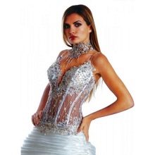 Rochii de mireasa cu corset transparent