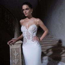 robe de mariée candide avec corset transparent