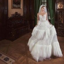 Lush wedding dress from Ange Etoiles