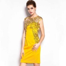 Žluté krátké šaty z Číny