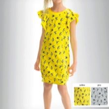 Vestido amarelo verão para meninas