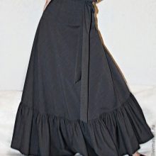 váy maxi màu xám