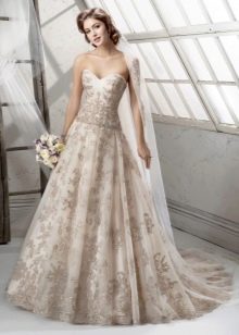 Suknia ślubna liliowa