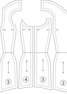 Pagmomodelo ng corset para sa isang damit-pangkasal