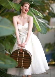 Retro style wedding corset