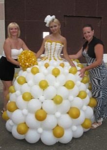 Ballon-Hochzeitskleid
