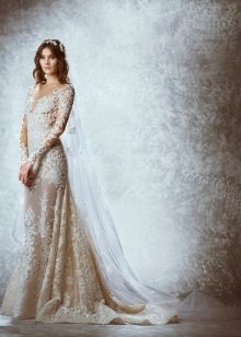 فستان زفاف مخرم من زهير مراد