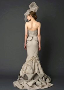 Gaun pengantin daripada pereka V. Wong