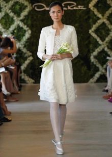 Krótka suknia ślubna Oscar de la Renta