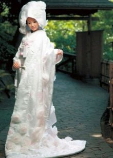 kimono de boda blanco