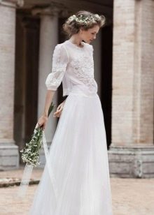 Klasické jednoduché svadobné šaty
