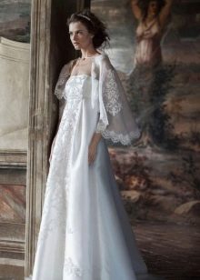 Jubah renda untuk gaun pengantin