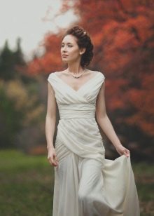 Vestido de novia de otoño en estilo provenzal