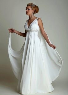 Empire wedding dress para sa ikalawang kasal