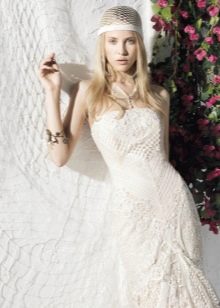 YolanCris stiliaus nėriniuota vestuvinė suknelė