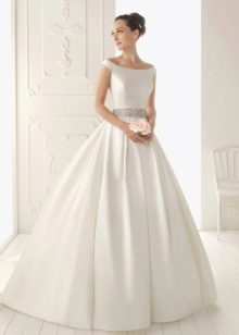 Silk A-Style Wedding Dress