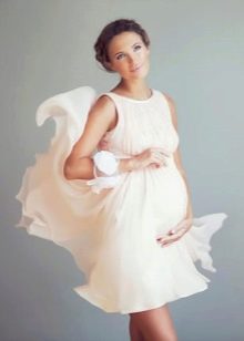 Zwangerschaps-trouwjurk van chiffon
