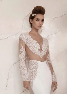 Lior Charchy atvira vestuvinė suknelė