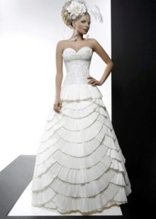 Gaun pengantin dari Tatiana Kaplun