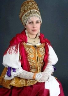 Traje de boda folklórico ruso