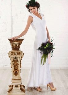 Bohémská nevěsta rustikální svatební šaty