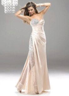 Baju pengantin belia warna krim