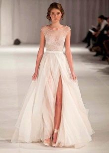 Paolo Sebastian Slit Wedding Dress