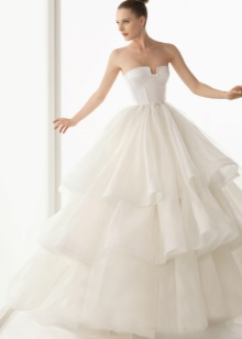 Luxusné hodvábne svadobné šaty