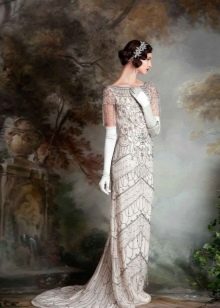 Eliza Jane Howell Silbernes Vintage-Hochzeitskleid